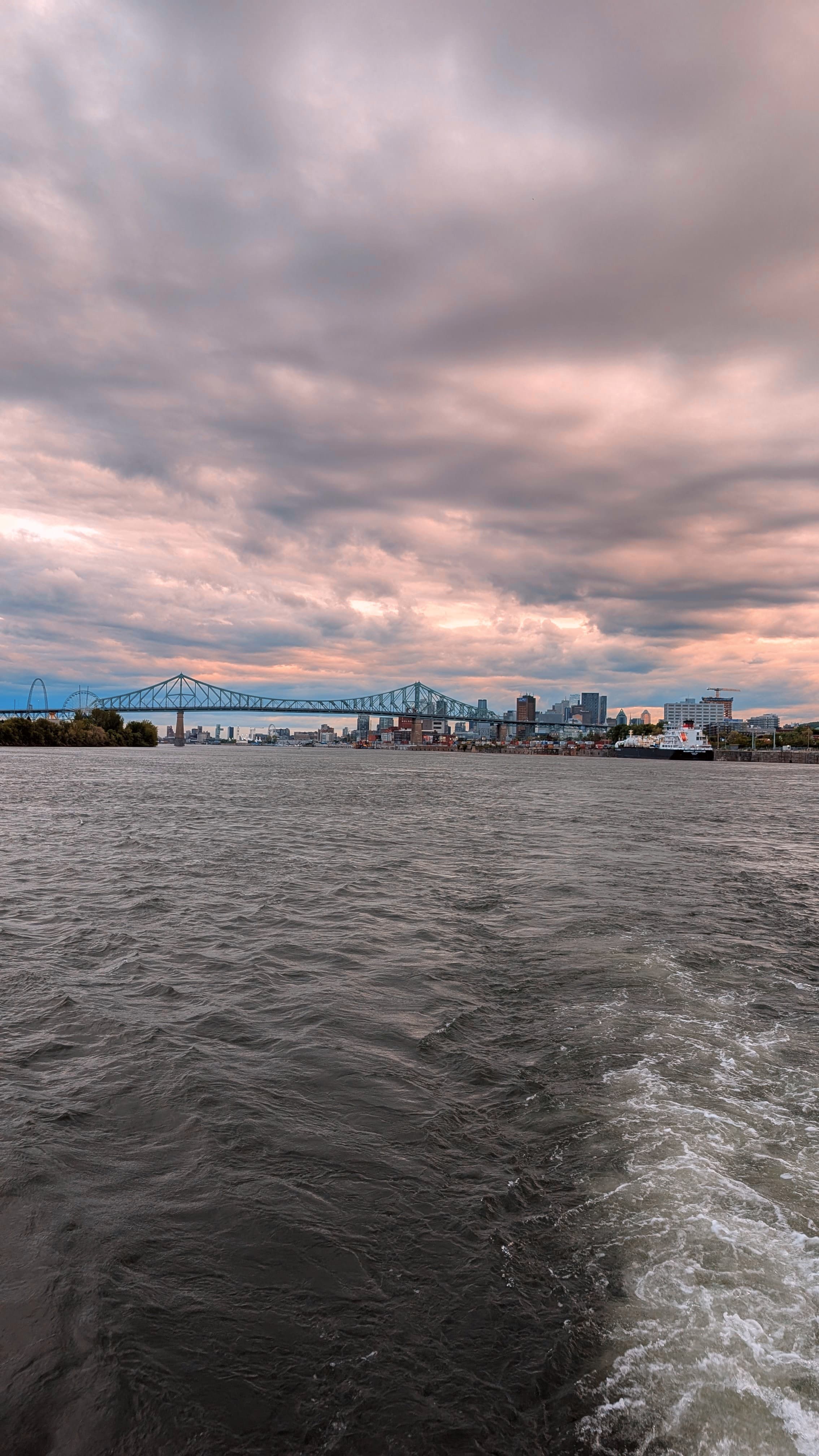 Montréal Old Port. The seventeenth-century city on the river; cobblestone streets and the Basilique Notre-Dame.