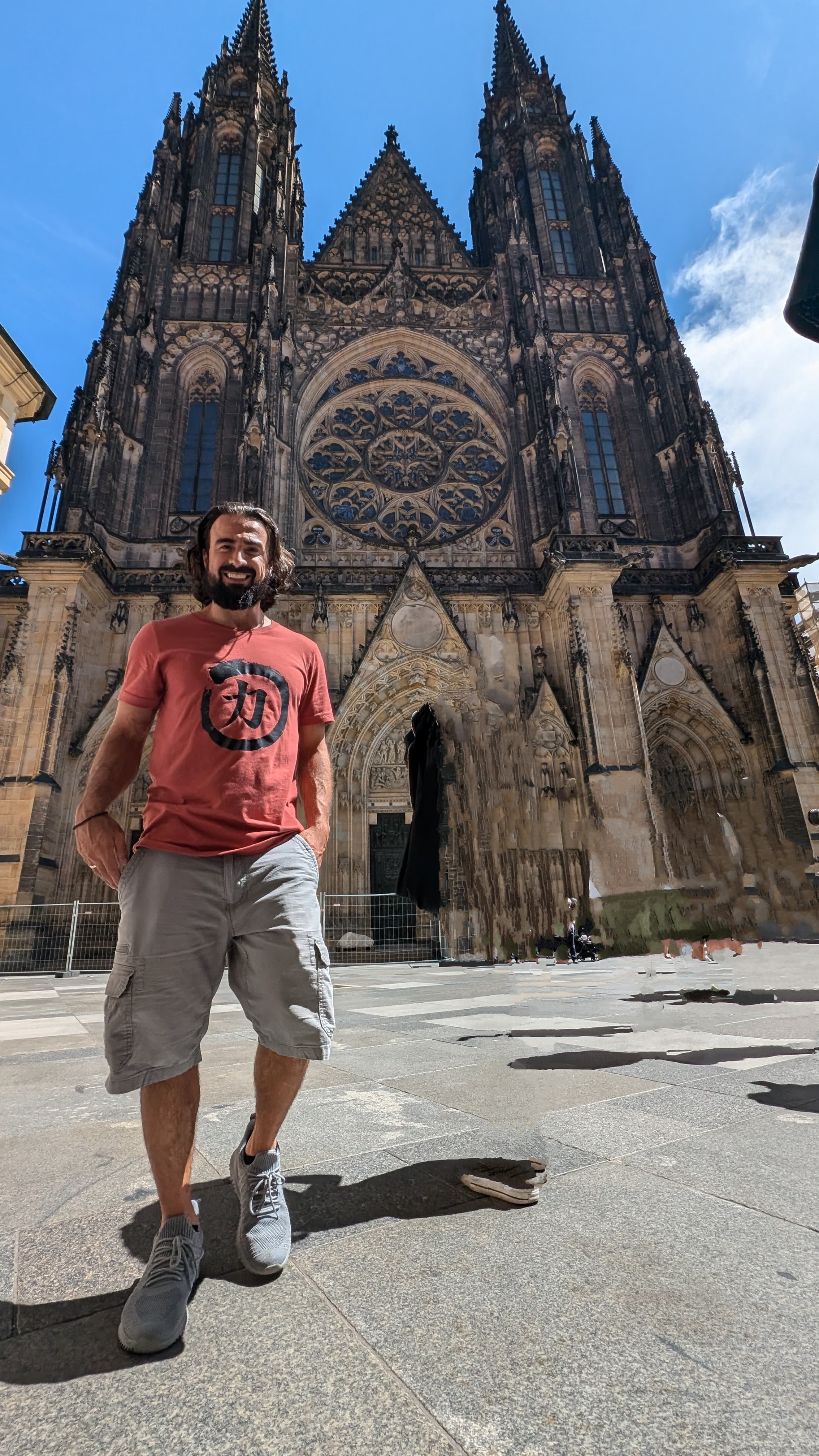 St Vitus Cathedral nave looking east. Six centuries of construction, one coherent interior.