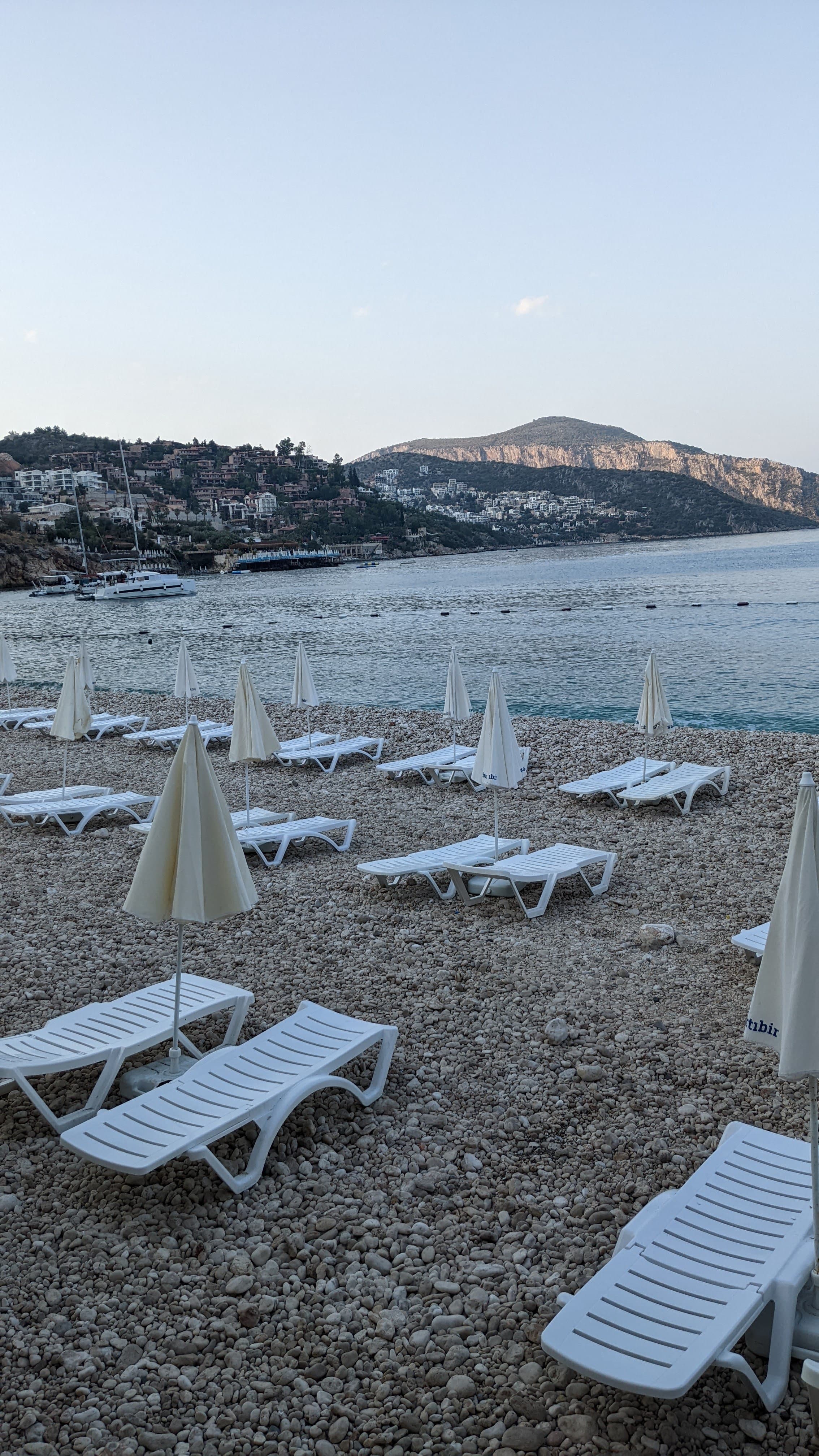 Hadrian's Gate. Three marble arches built in 130 AD, still standing in the middle of a pedestrian lane.