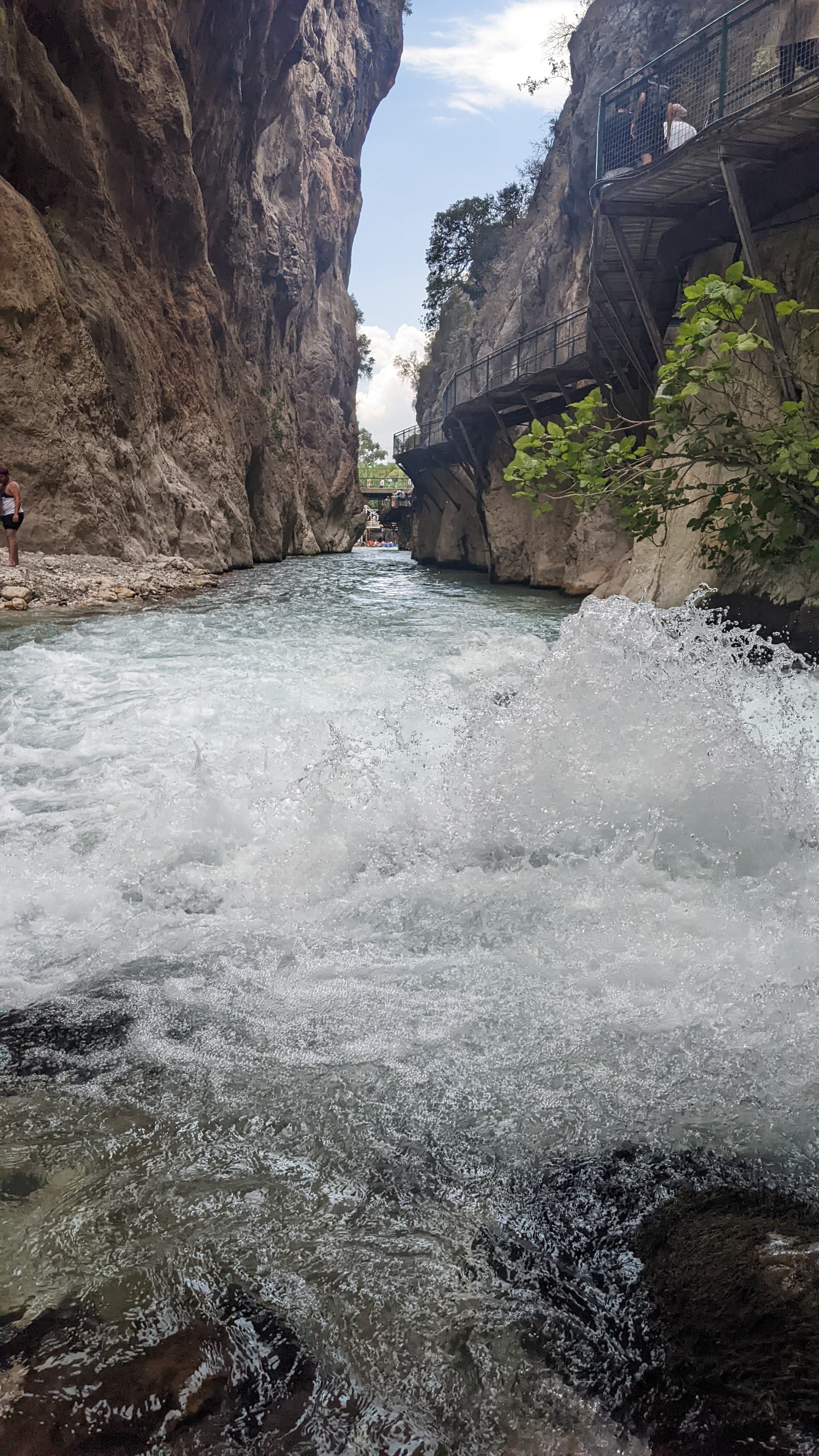 Antalya coastline. The Taurus Mountains rise directly behind the city — this coast is backed by serious altitude.