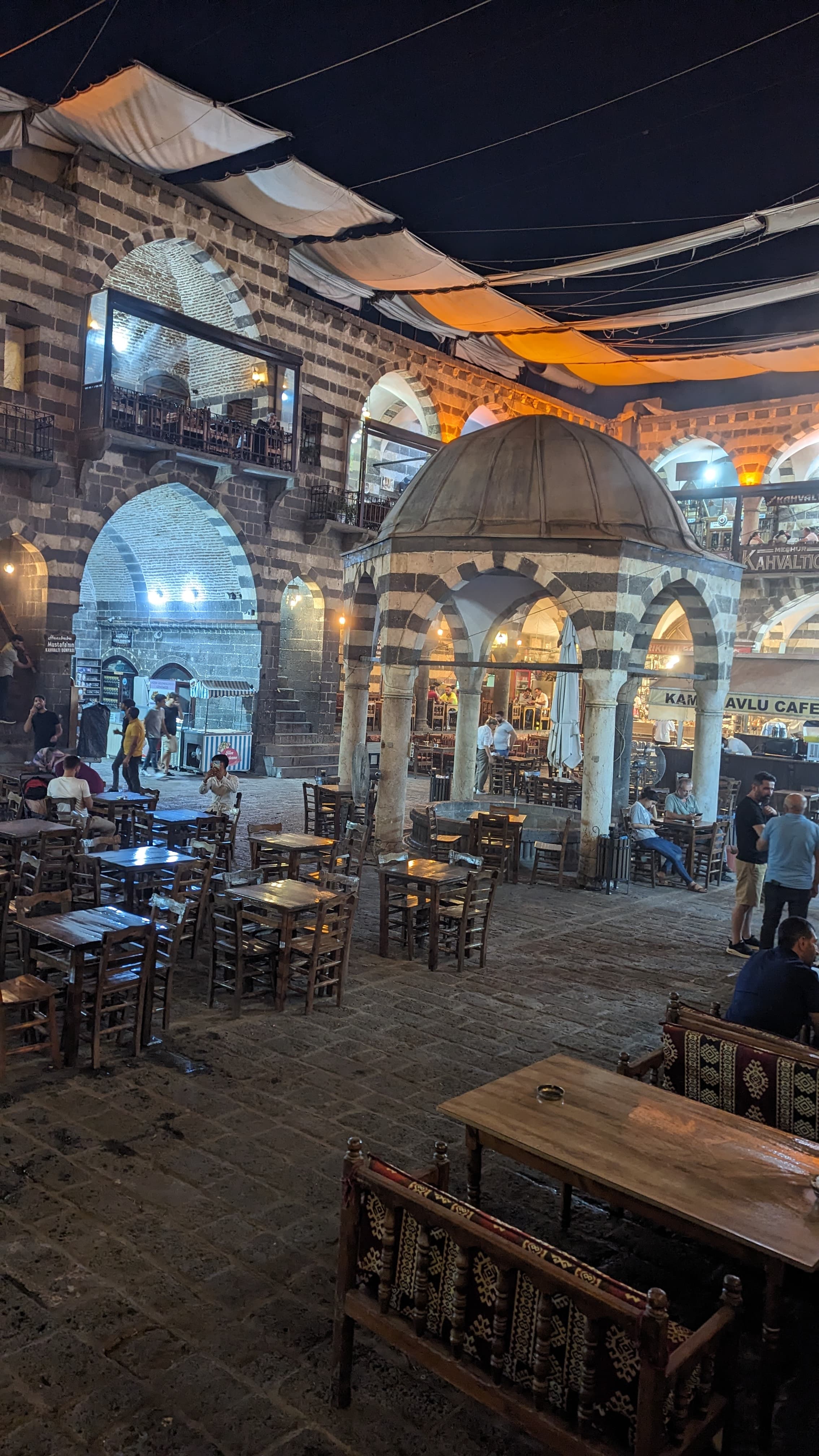 The Hevsel Gardens below the walls. Eight thousand years of continuous farming in the Tigris floodplain.