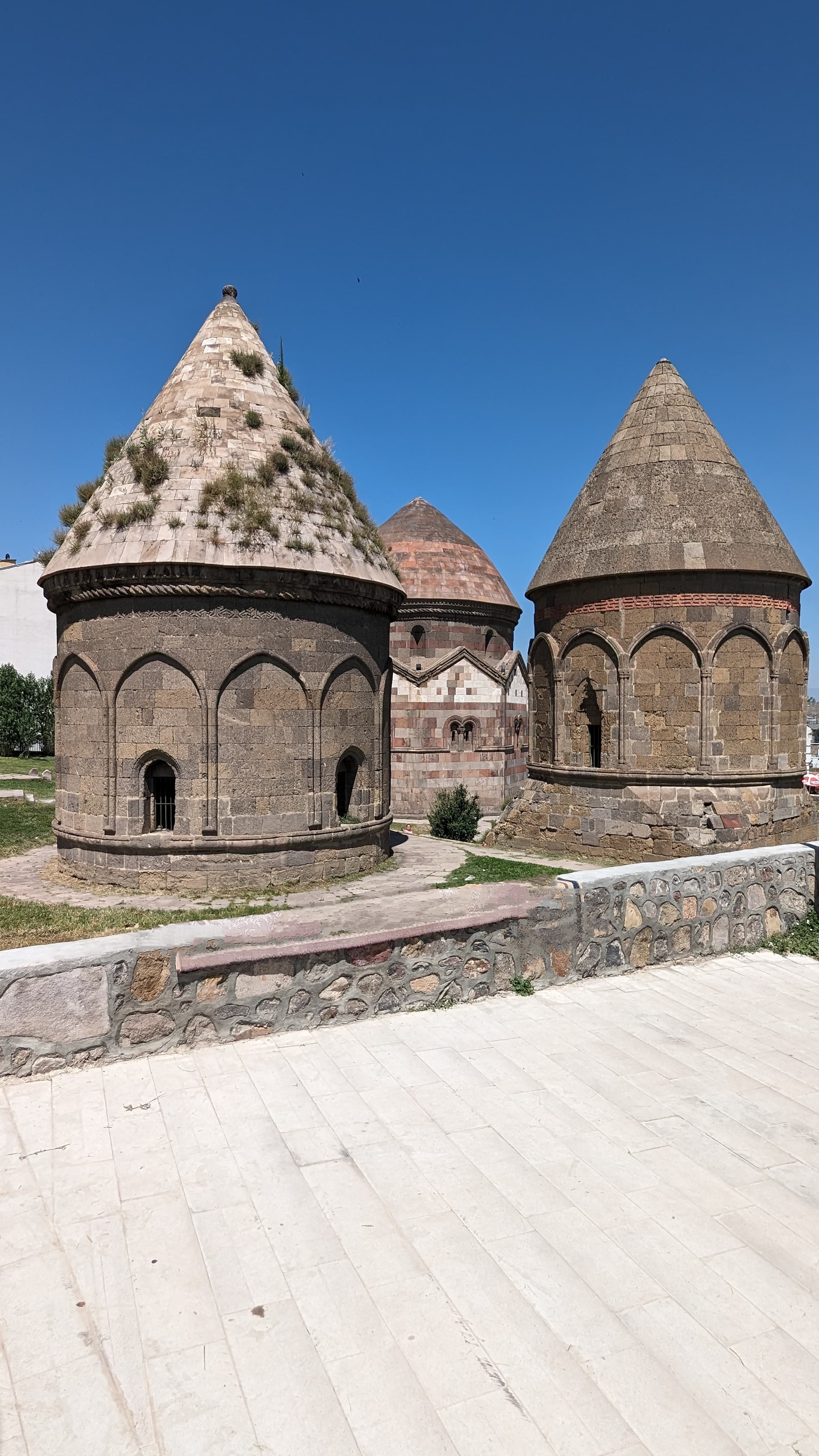 The Çifte Minareli Medrese portal. 1253 AD. Muqarnas, knotwork, turquoise tile — everything at once.