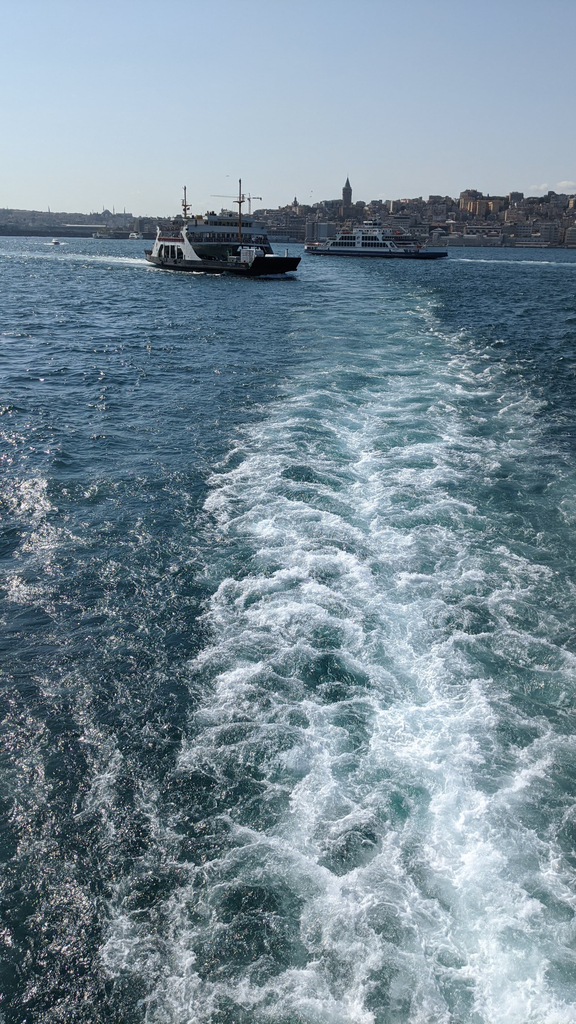 The Bosphorus in motion. Istanbul is a port city before it is anything else.