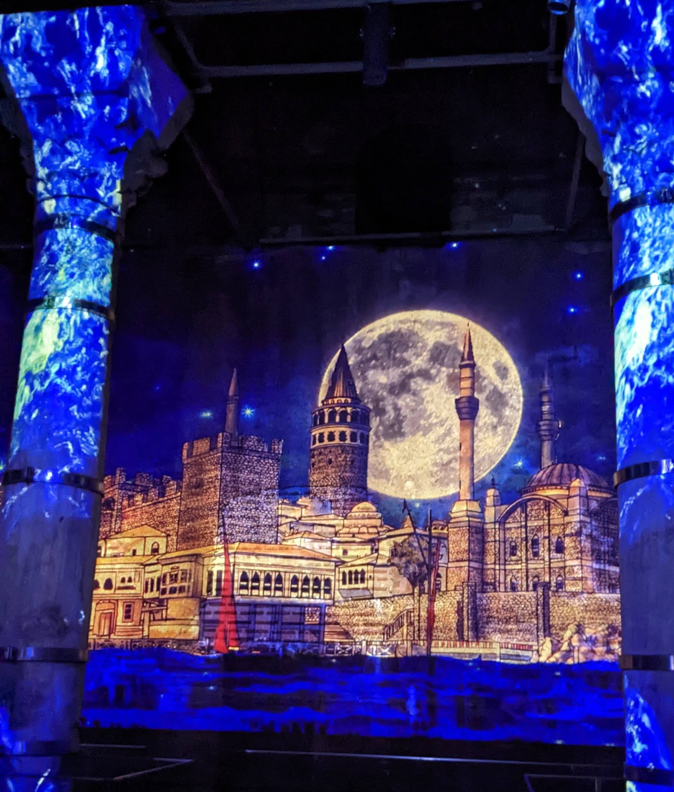 An installation about Istanbul, in Istanbul. The city has always been aware of its own myth.