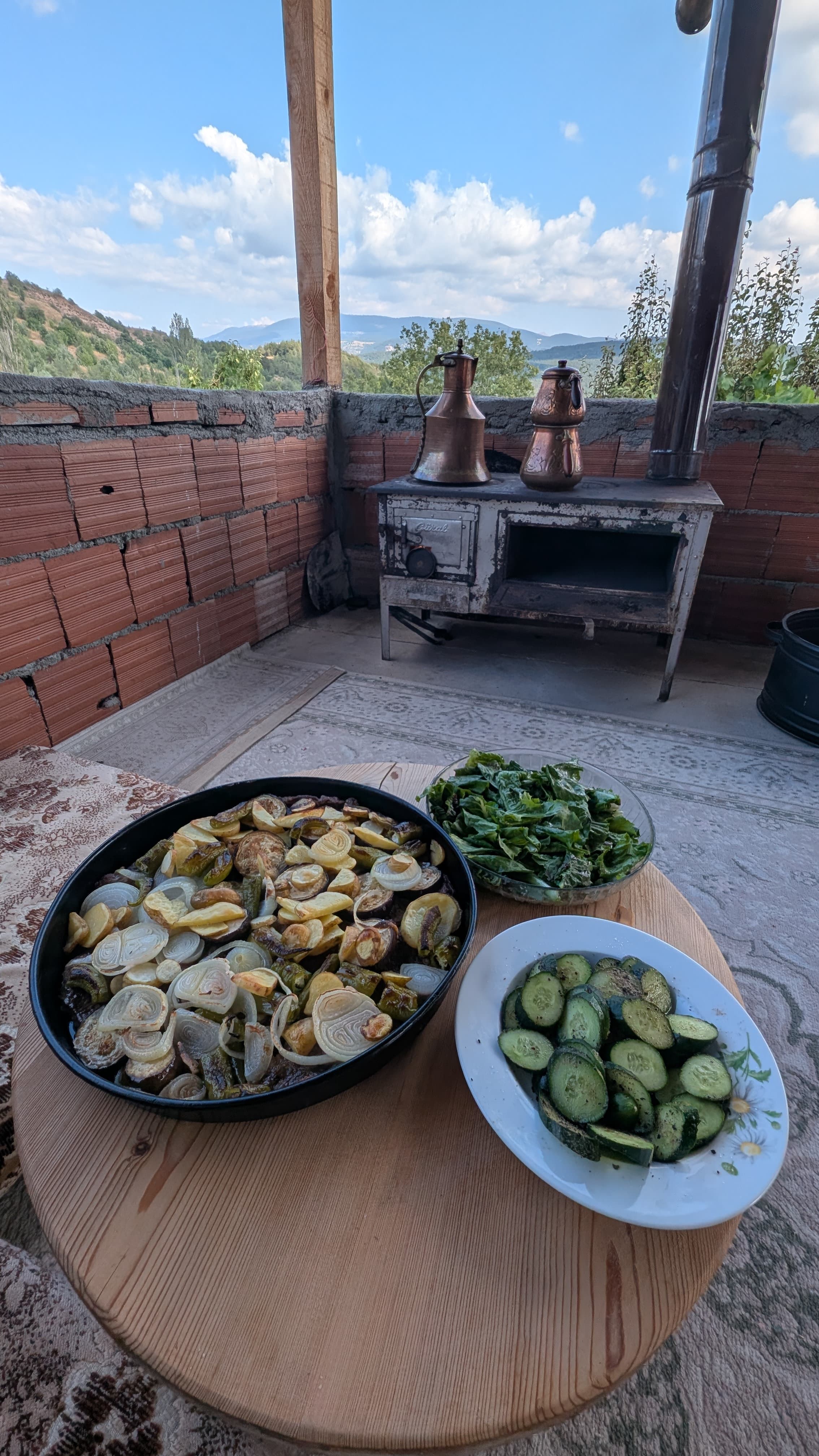 Ordu from above at dusk. A city that has arranged itself beautifully on a hillside.