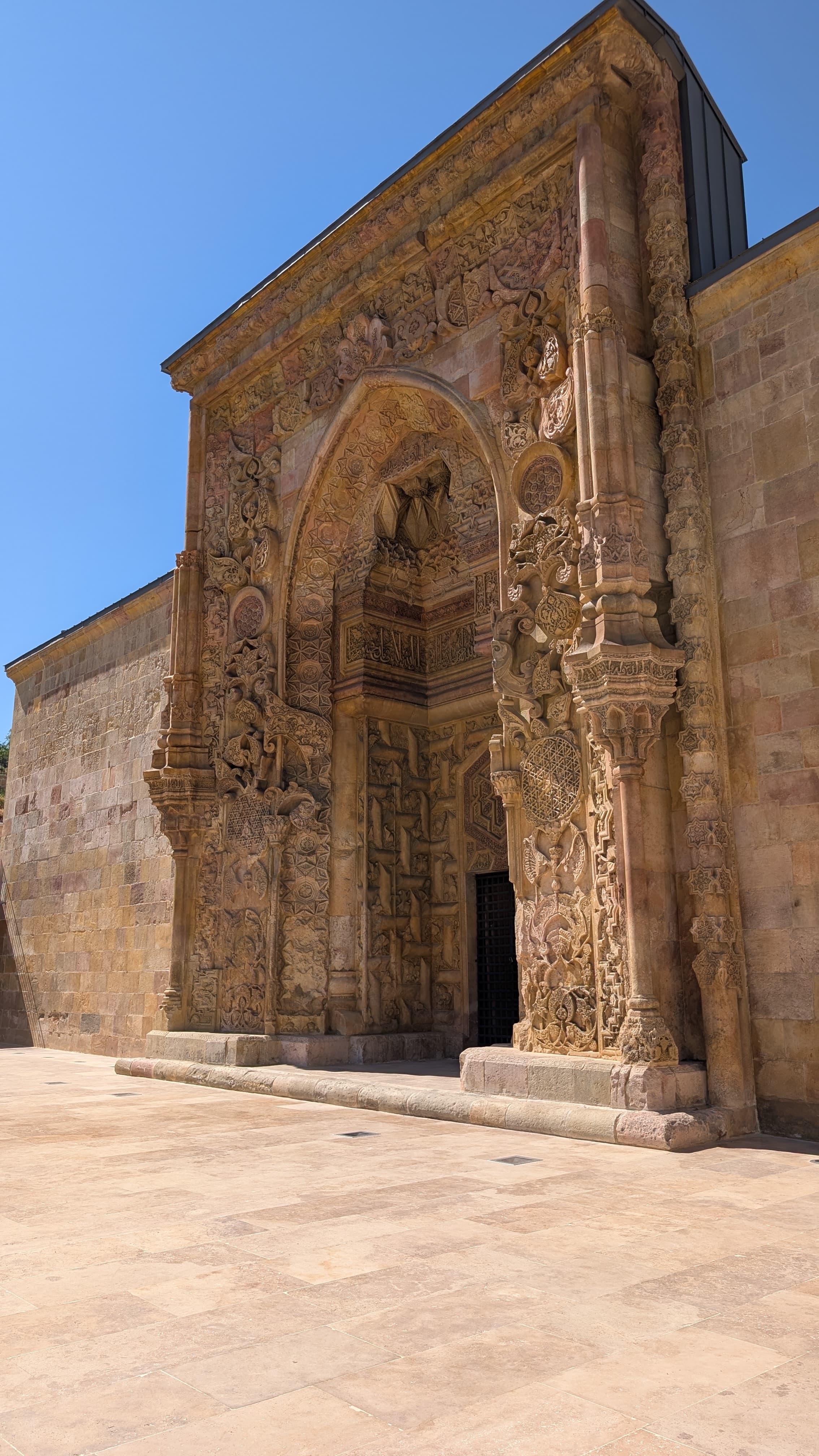 Buruciye Medrese. They serve tea in the courtyard now. The architecture makes an excellent background for it.
