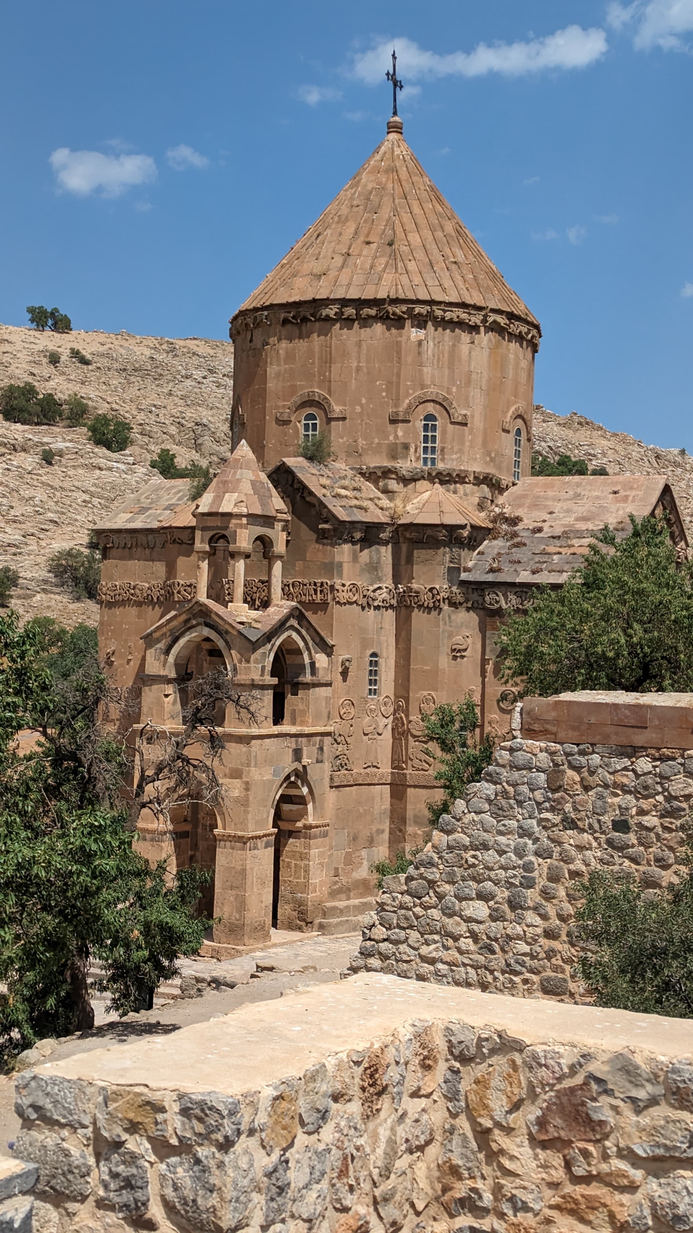 Akdamar Island Church of the Holy Cross. The biblical frieze wraps the entire exterior.
