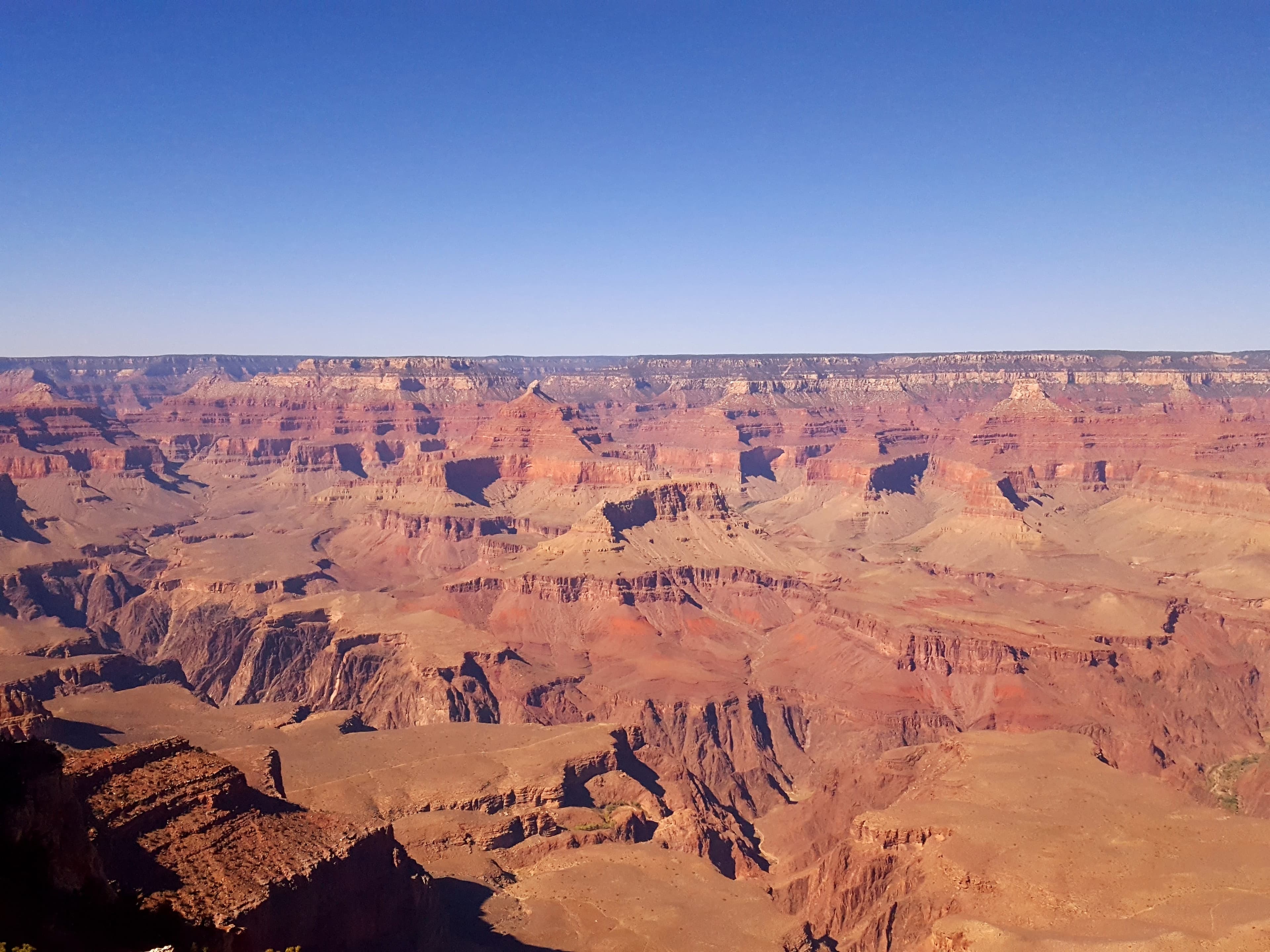 Grand Canyon from the rim. The width is more disorienting than the depth. Both are impossible.