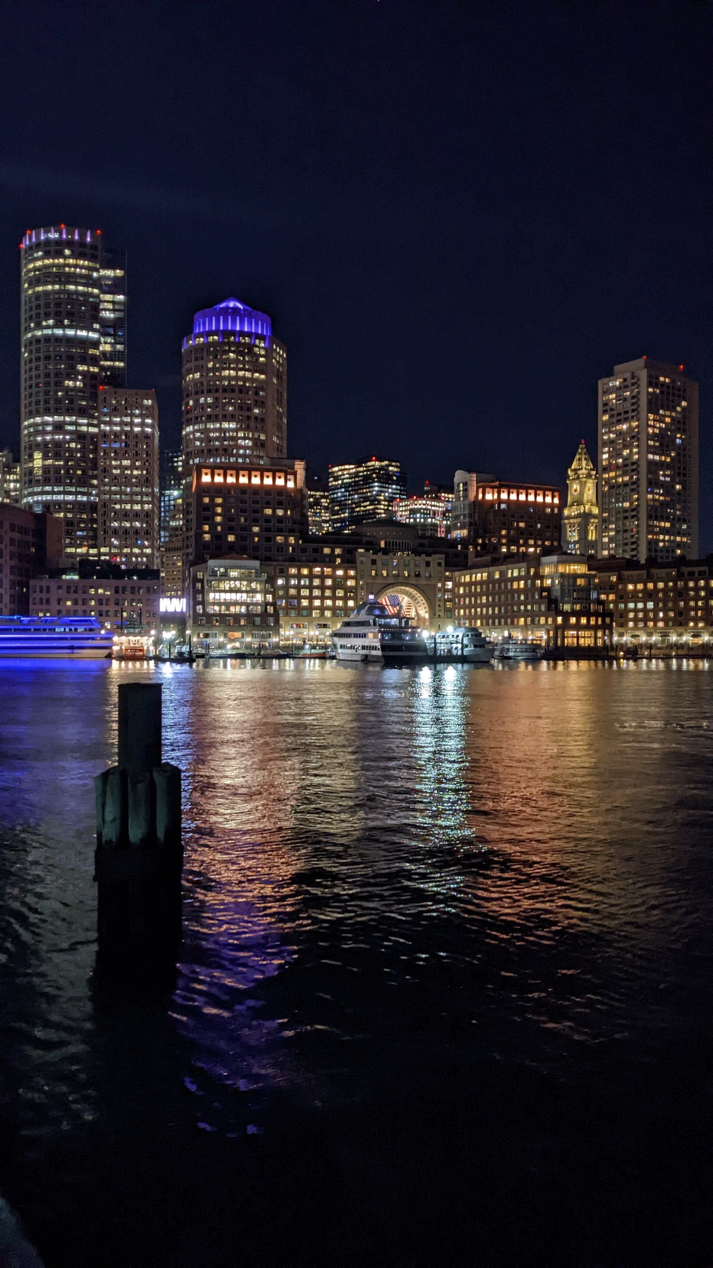 North End Hanover Street. The Italian neighbourhood; the pastry shops close late and the queues are deserved.