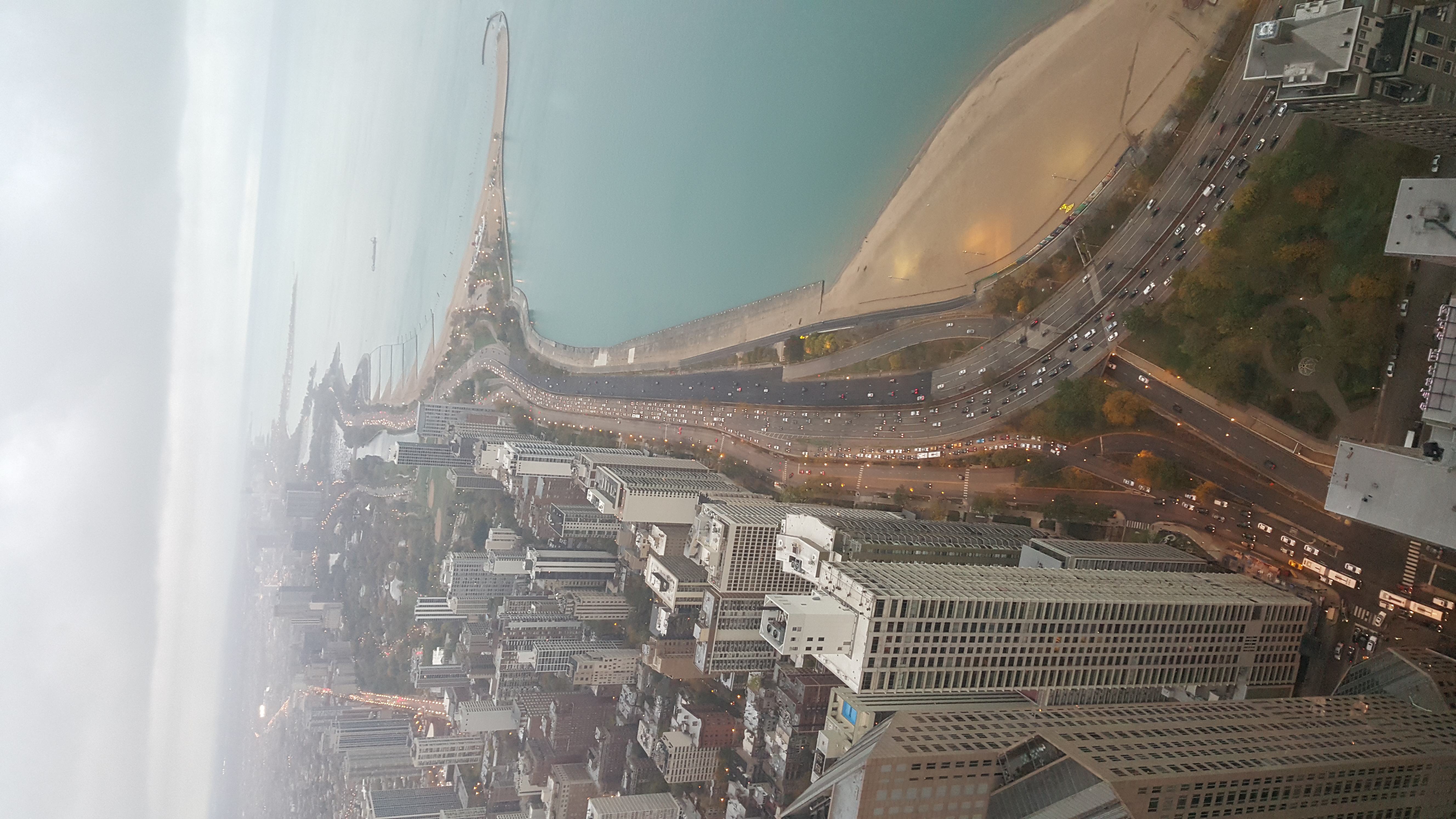 Chicago River with the towers of the Loop rising on both banks in the late afternoon light